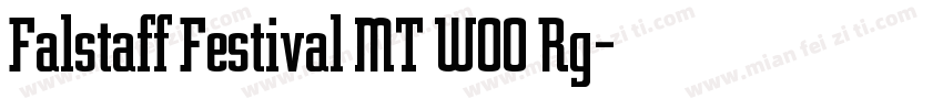 Falstaff Festival MT W00 Rg字体转换